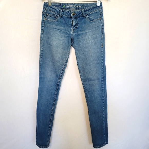 Celebrity Pink Size Skinny Jeans Medium Wash Mid Rise Size 7 - Picture 1 of 5